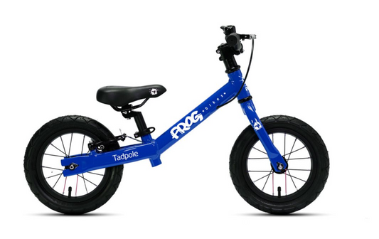 Frog Tadpole Kids Balance Bike, 12" Electric Blue