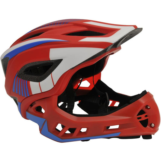 IKON Full Face Helmet | Red/blue, Kiddimoto