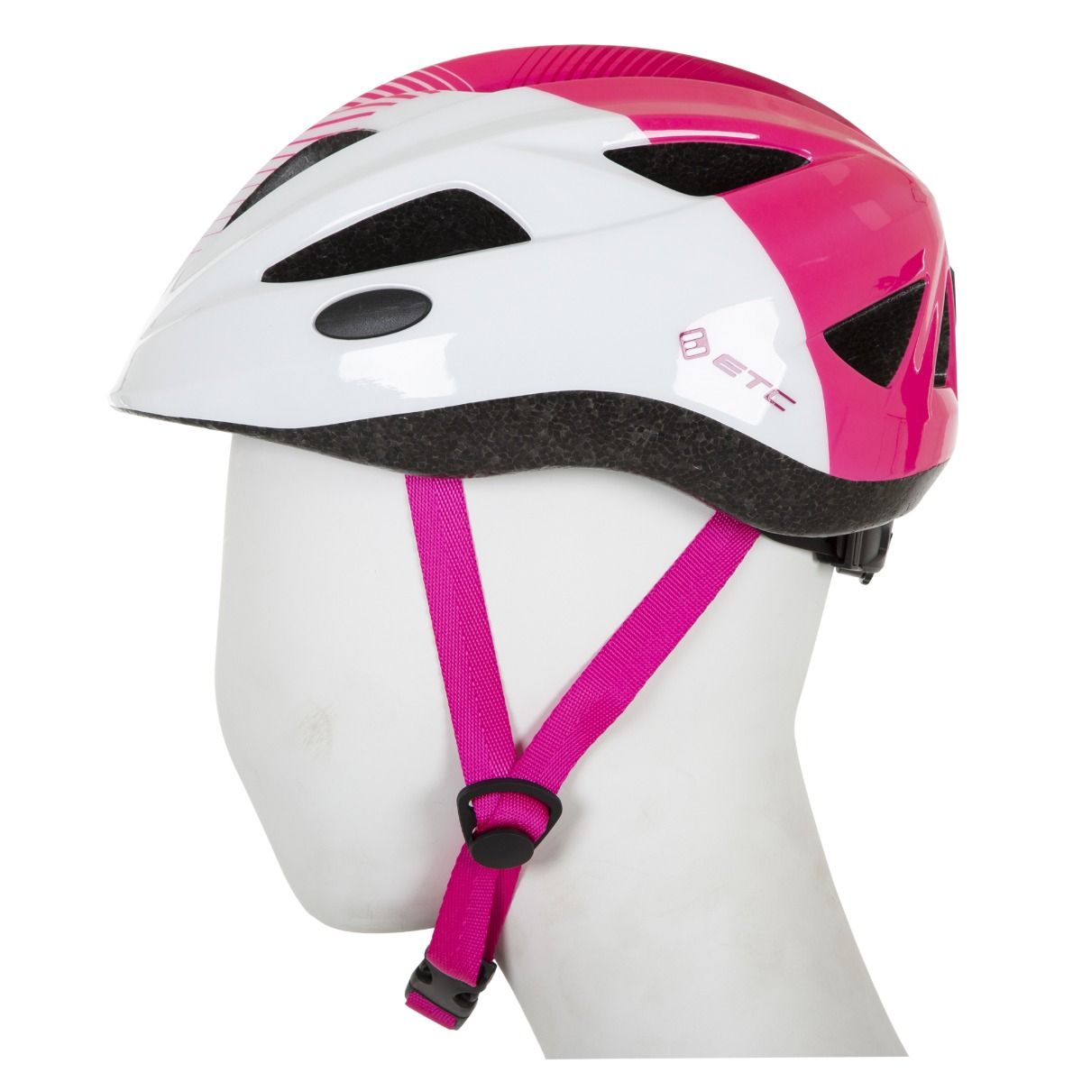 ETC J250 Junior Helmet Blue/Red and White/Pink, Size 51-55cm