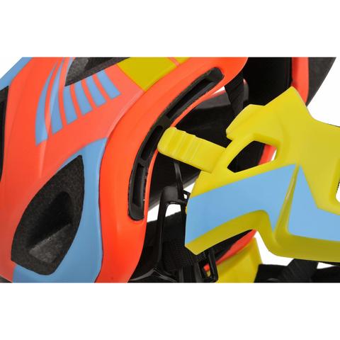 IKON Full Face Kids Helmet | Orange/Yellow Kiddimoto