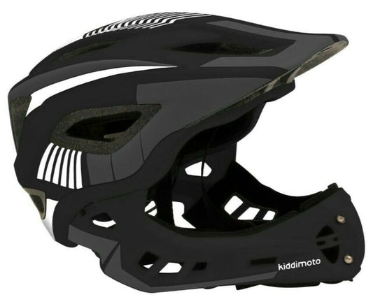 IKON Full Face Kids Helmet - Black, Kiddimoto