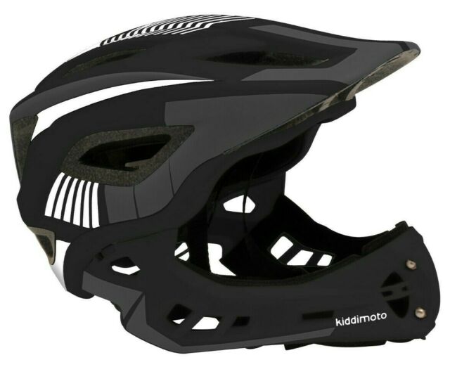 IKON Full Face Kids Helmet - Black, Kiddimoto