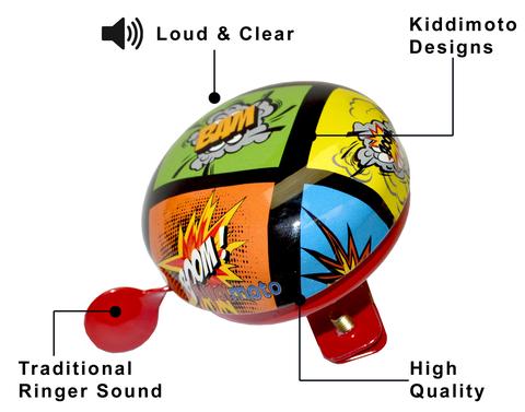 Kiddimoto Comic Kids Bicycle Bell, Small