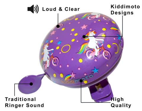 Kiddimoto Unicorn Kids Bicycle Bell, Small