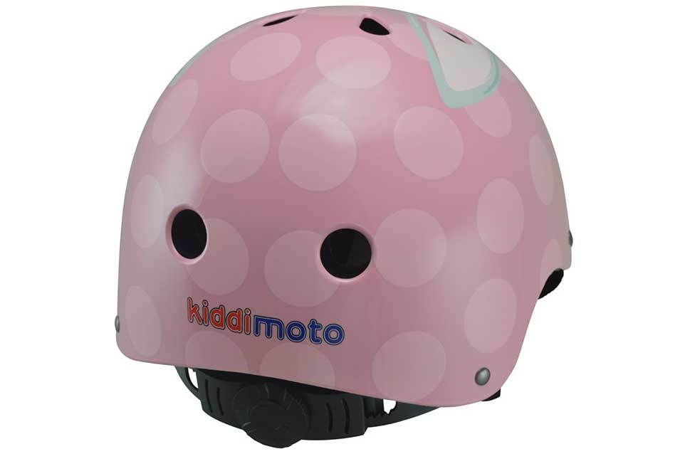 Kiddimoto Bunny Pink Kids Cycling/Skateboarding Helmet