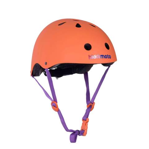 Kiddimoto Matte Orange Cycling/Skateboarding Helmet, kids cycling