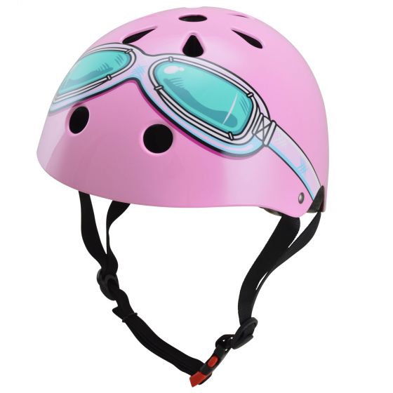 Kiddimoto Pink Goggle Helmet, Kids helmet, Toddlers helmet, bmx