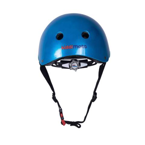 Kiddimoto Meatallic Blue Kids Cycling/Skateboarding Helmet