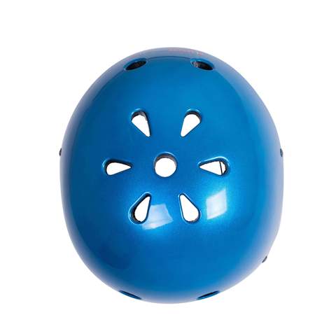 Kiddimoto Meatallic Blue Kids Cycling/Skateboarding Helmet