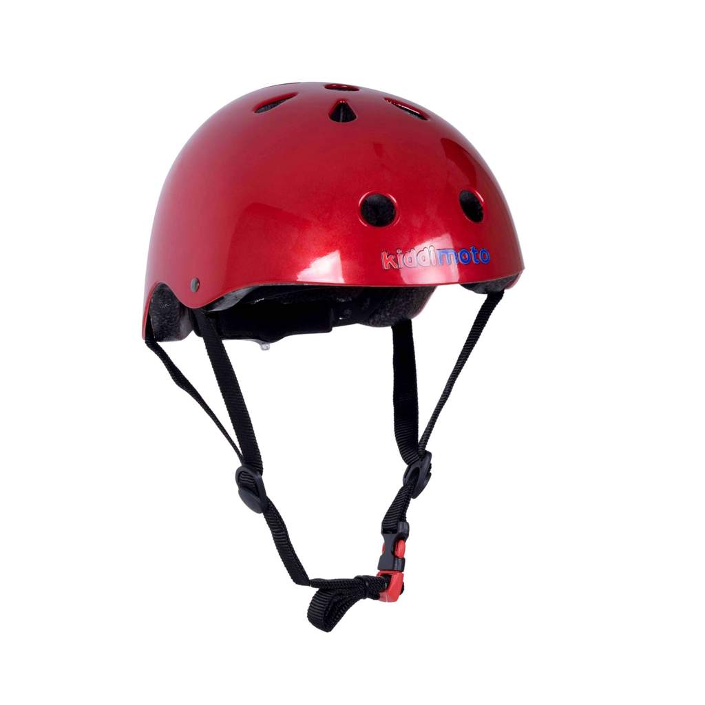 Kiddimoto Metallic Red Cycling/Skateboarding Helmet