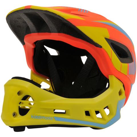IKON Full Face Kids Helmet | Orange/Yellow Kiddimoto