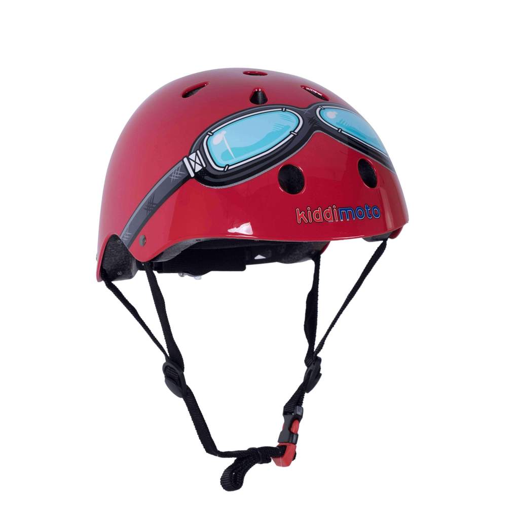 Kiddimoto Red Goggle Cycling/Skateboarding Helmet
