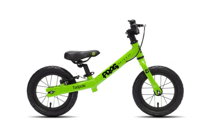 Frog Tadpole Kids Balance Bike, 12"-Green
