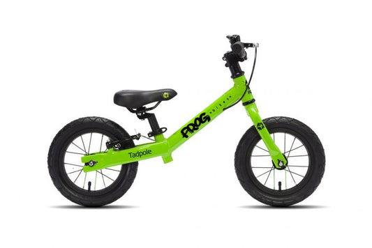Frog Tadpole Kids Balance Bike, 12"-Green