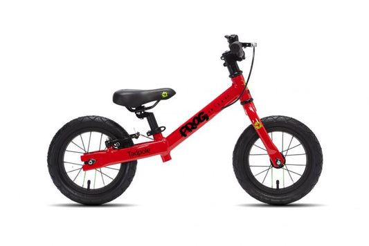 Frog Tadpole Kids Balance Bike, 12"-Red