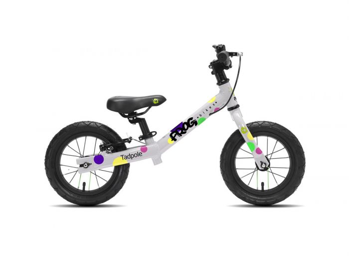 Frog Tadpole Kids Balance Bike, 12"- Spotty