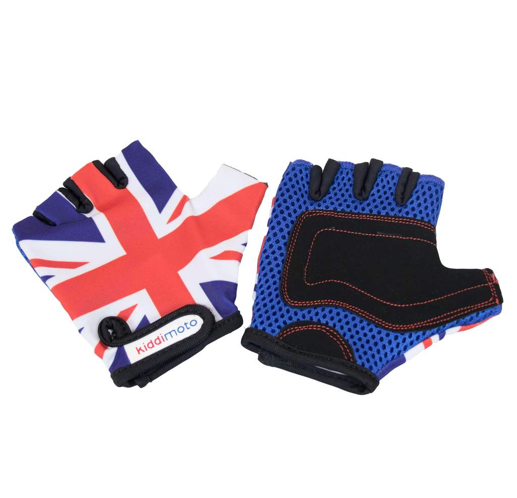 Kiddimoto Union Jack Kids Cycling Gloves