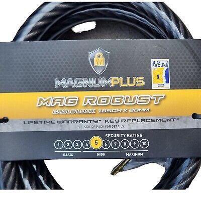 Magnum Plus Heavy Duty Cable Lock  90cm x 20mm