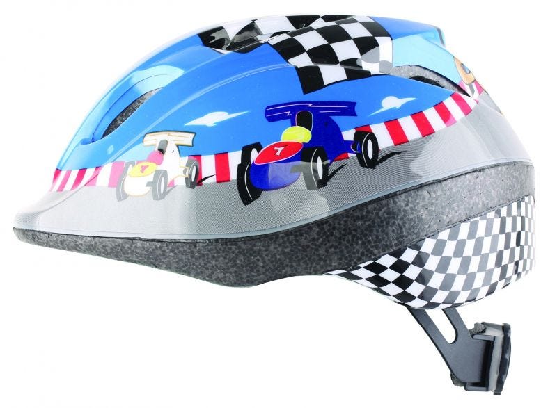 ETC Race Car Junior Helmet Blue, 46 - 53cm Small