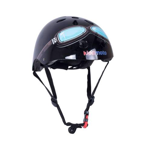 Kiddimoto Black Goggle Kids Cycling/Skateboarding Helmet