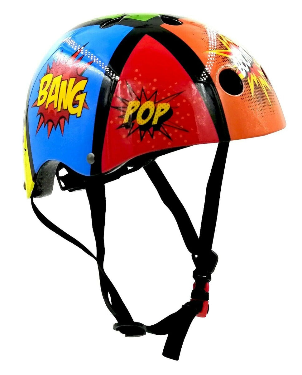 Kiddimoto Comic Kids Cycling/Skateboarding Helmet