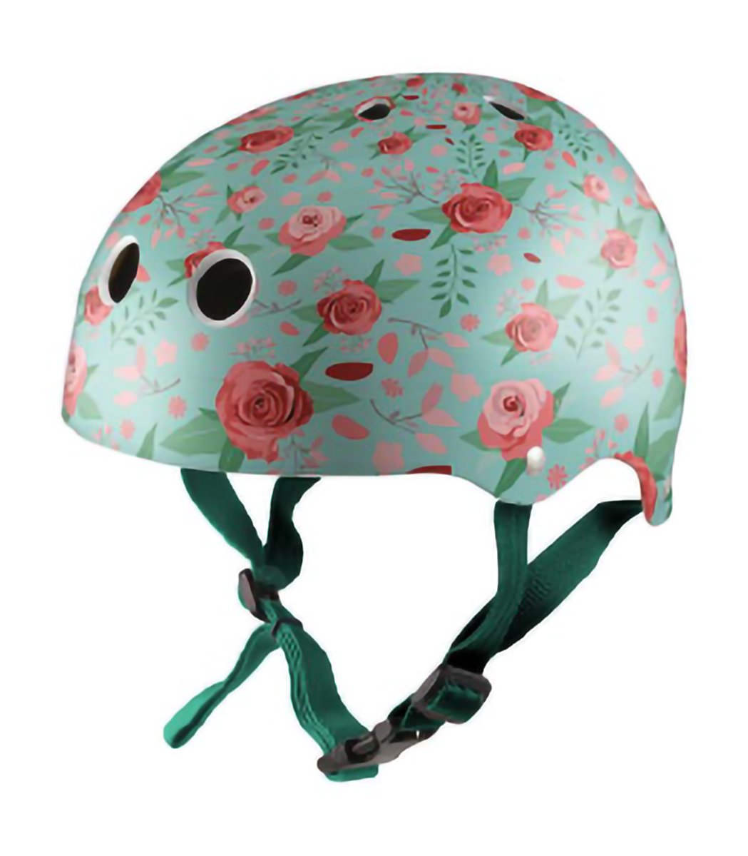 Kiddimoto Floral Kids Cycling/Skateboarding Helmet