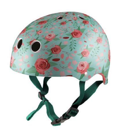Kiddimoto Floral Kids Cycling Skateboarding Helmet