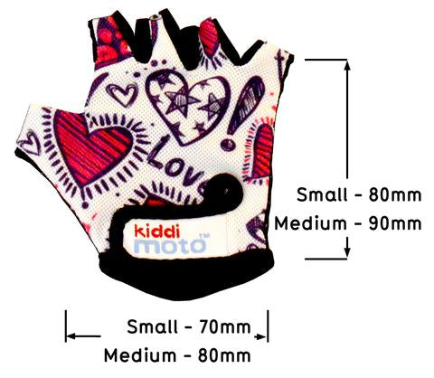 Kiddimoto Love Kids Cycling Gloves