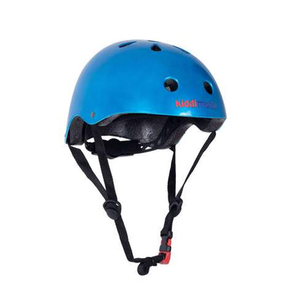 Kiddimoto Meatallic Blue Kids Cycling/Skateboarding Helmet