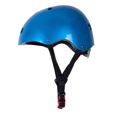 Kiddimoto Meatallic Blue Kids Cycling/Skateboarding Helmet