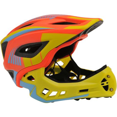 IKON Full Face  Kids Helmet | Orange/Yellow Kiddimoto