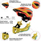 IKON Full Face  Kids Helmet | Orange/Yellow Kiddimoto