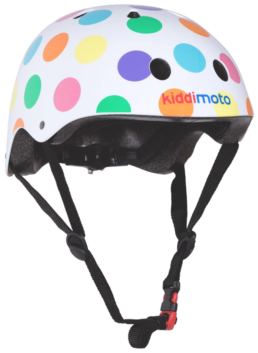 Kiddimoto Pastel Dotty Kids Cycling/Skateboarding Helmet