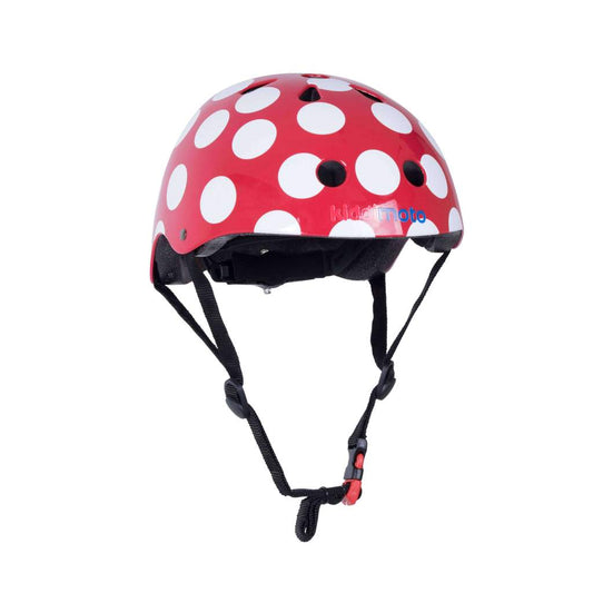 Kiddimoto Red Dotty Cycling/Skateboarding Helmet