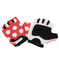 Kiddimoto Red Dotty Kids Cycling Gloves