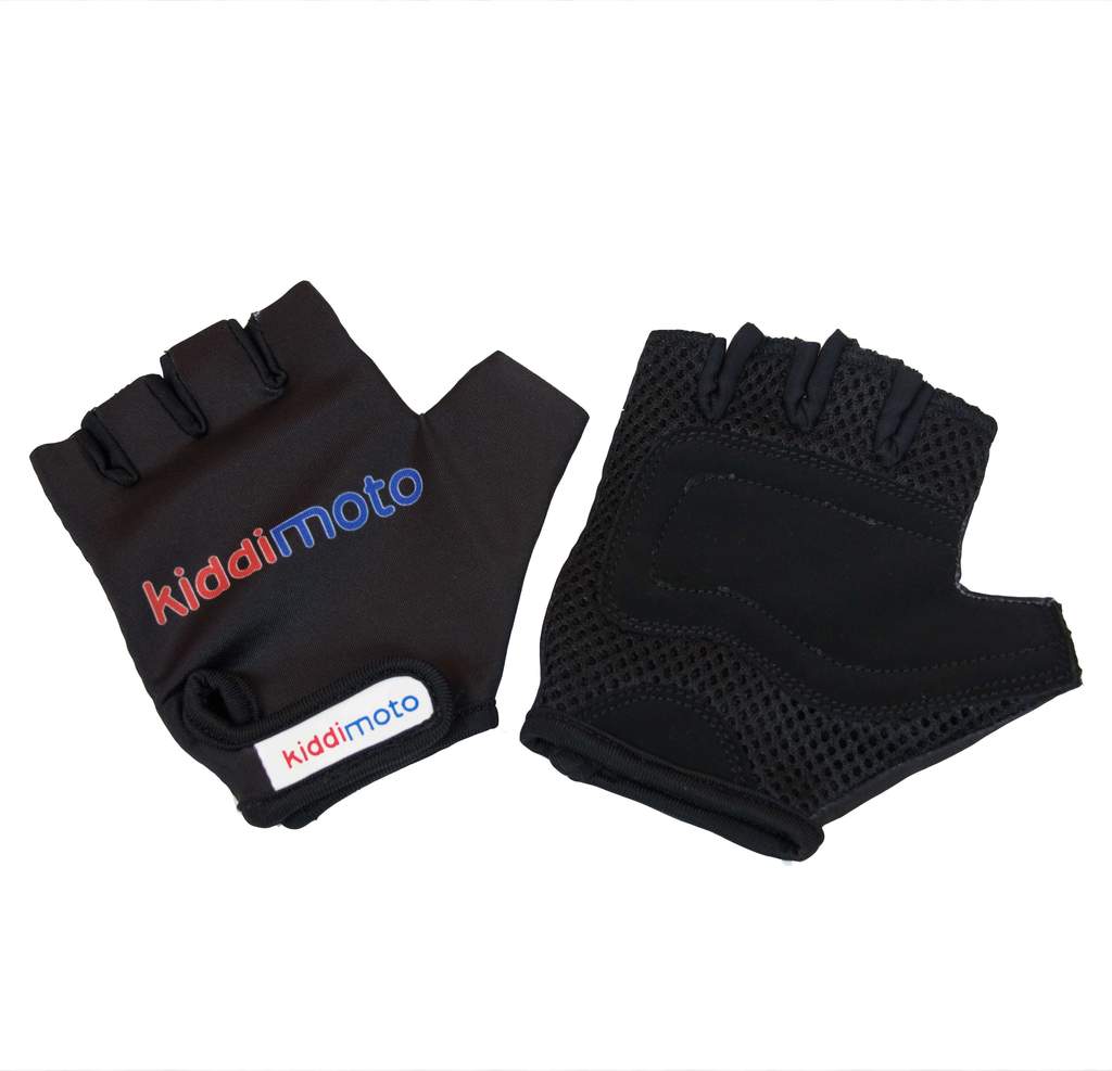 Kiddimoto Black Cycling Gloves